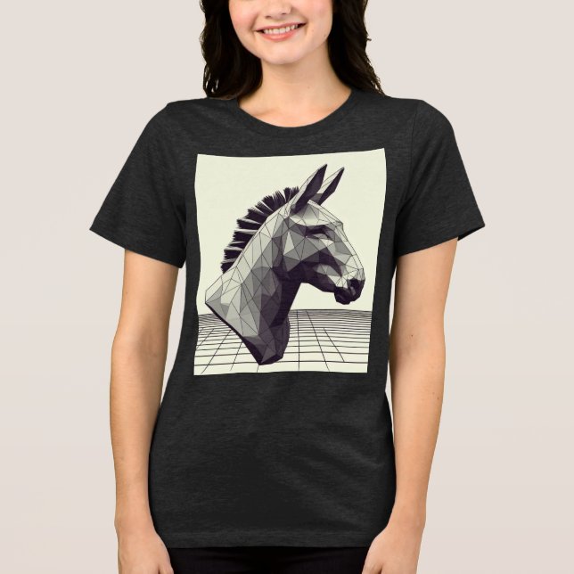 Facet of the Donkey Tri-Blend Shirt (Front)