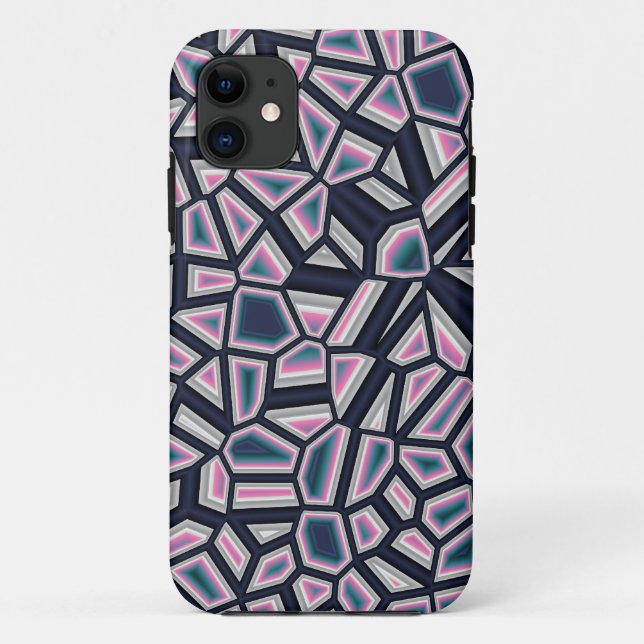 Faceted Abstract Case-Mate iPhone Case (Back)