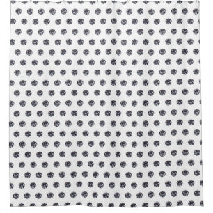 Faceted Elegant Diamond Gem Image Pattern Shower Curtain