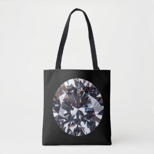 Faceted Elegant Diamond Gem Tote Bag