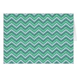 Faceted Emerald Chevron Pattern