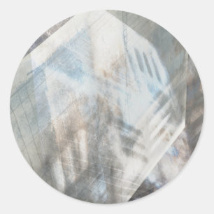 Faceted Illusion IV Classic Round Sticker