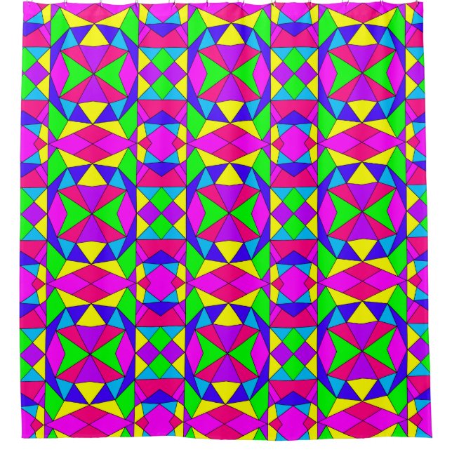 Faceted Shower Curtain (Front)