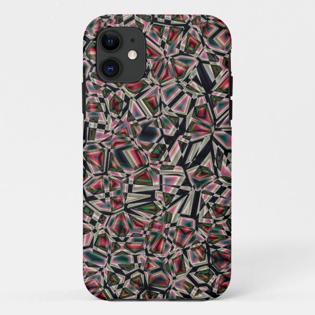 Faceted Stones iPhone Case (Back)