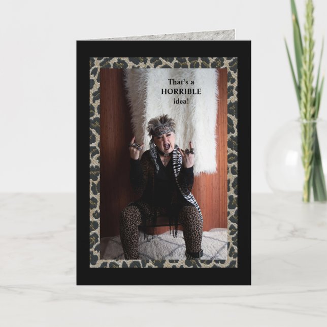 Facetiously Horrible Idea, oh ya? Card (Front)