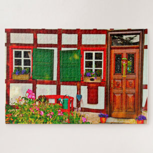 Fachwerkhaus House Germany. Jigsaw Puzzle
