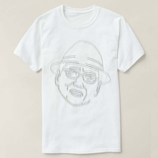 Facial black line Shake! T-Shirt (Design Front)