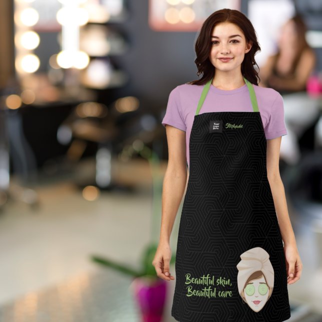 Facial Spa Day Black Apron (Creator Uploaded)