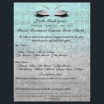 Facial Treatment Consent Form Blue Grey Flyer<br><div class="desc">Elegance and Simplicity 
florenceK design</div>