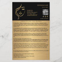 FACIAL TREATMENTS Aftercare flyer