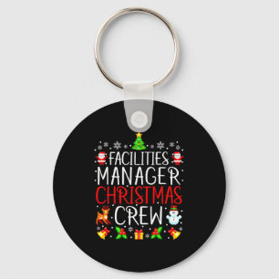 Facilities Manager Christmas Crew Matching Xmas Key Ring