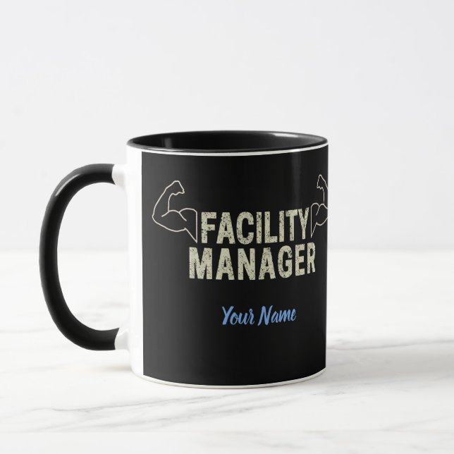 Facility Manager or Janitor and caretaker gift Mug (Left)