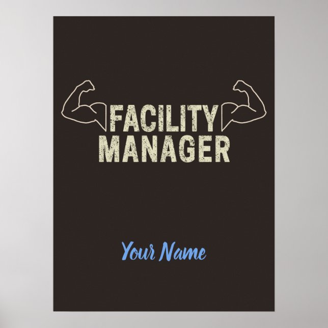 Facility Manager or Janitor and caretaker gift Poster (Front)