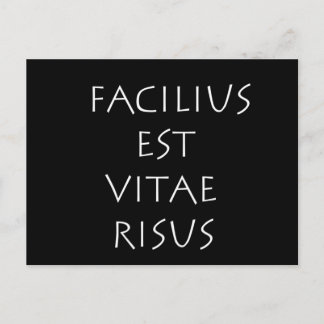 Facilius est vitae risus postcard