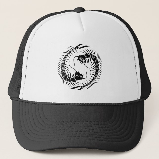 Facing Centipedes circle Trucker Hat (Front)
