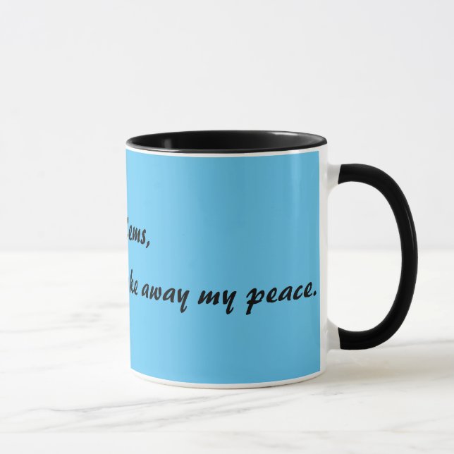 Facing Problems with Faith Quote Coffee Mug (Right)