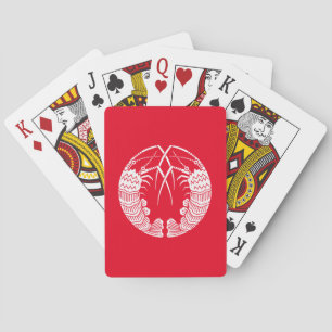 Facing spiny lobsters Playing Cards