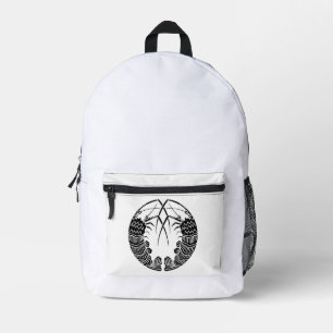 Facing spiny lobsters printed backpack