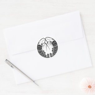 Facing spiny lobsters Stickers & Labels