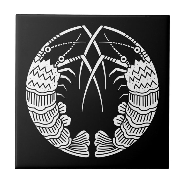 Facing spiny lobsters tile (Front)