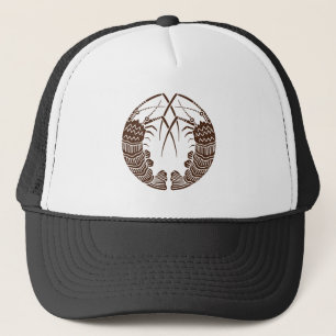 Facing spiny lobsters trucker hat