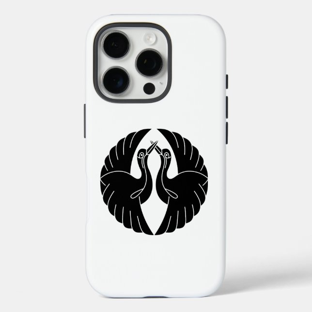 Facing white cranes Case-Mate iPhone case (Back)