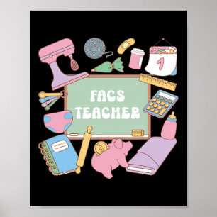 Facs Teacher Funny Science Teacher Poster