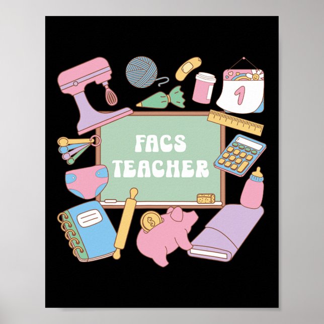 Facs Teacher Funny Science Teacher  Poster (Front)