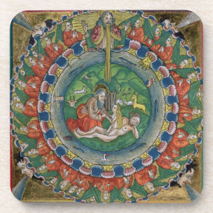 Facsimile copy of Genesis 2:22 God created Eve, fr Coaster