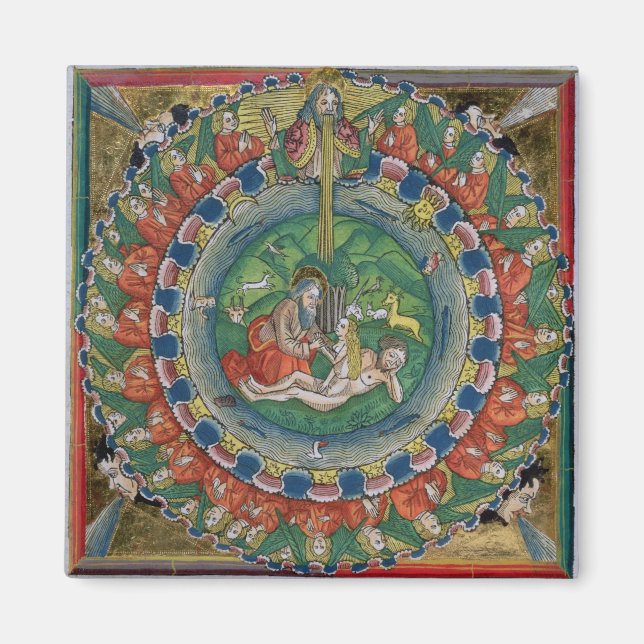 Facsimile copy of Genesis 2:22 God created Eve, fr Magnet (Front)