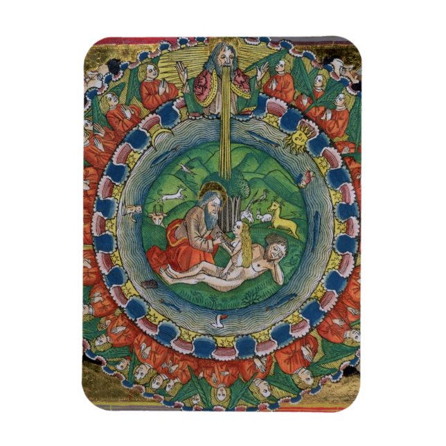 Facsimile copy of Genesis 2:22 God created Eve, fr Magnet (Vertical)