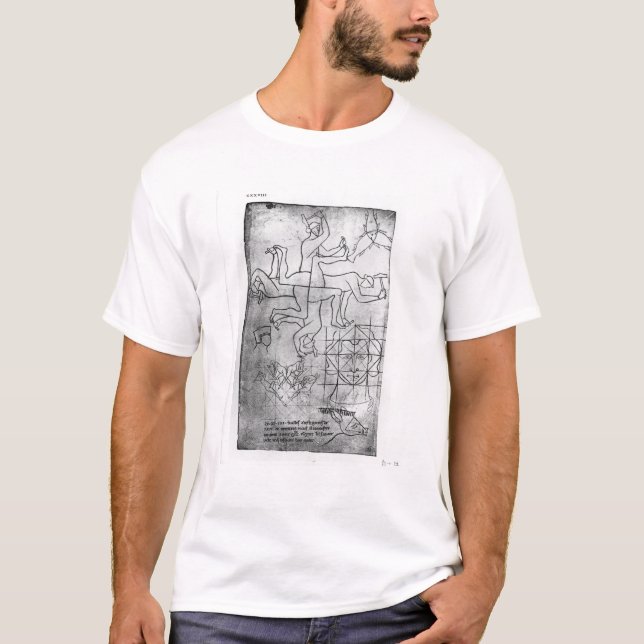 Facsimile copy of Ms Fr Studies of men T-Shirt (Front)