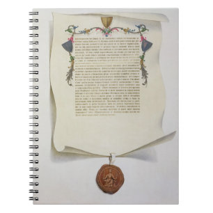 Facsimile edition of the Magna Carta, first publis Notebook