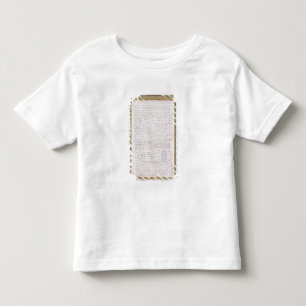 Facsimile of a letter from Elizabeth I to Francois Toddler T-Shirt