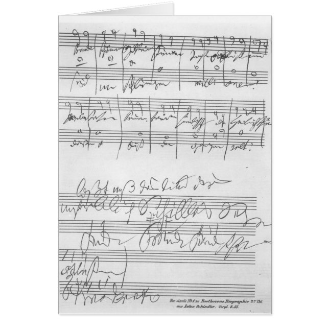 Facsimile of a page of music (Front)