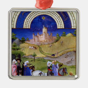 Facsimile of August: Hawking Metal Ornament