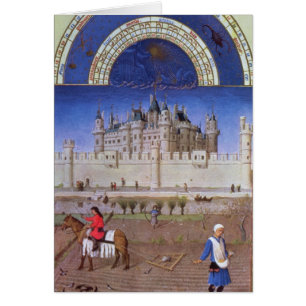 Facsimile of October: sowing the winter grain