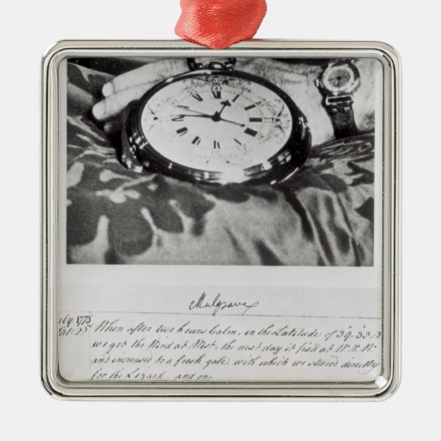 Facsimile of the Pocket Chronometer Metal Ornament (Front)