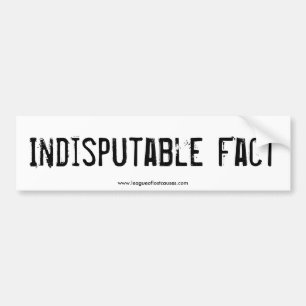 "Fact" bumper sticker