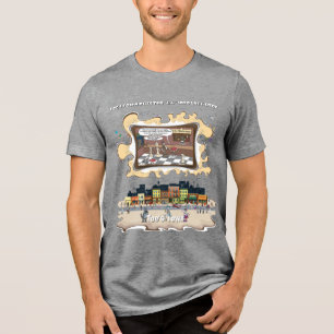 Fact Checkers Absurd Wordplay Humor Tri-Blend Shirt