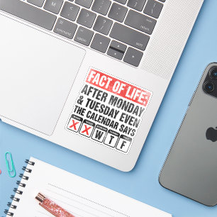 Fact of Life Calendar Says WTF Humour