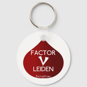 Factor V Leiden Awareness Key Ring