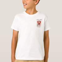 Factor V Leiden Awareness Ribbon Angel Custom Tee