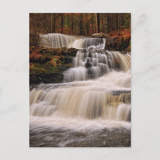 Factory Falls in the Poconos of Pennsylvania Postcard (Front)