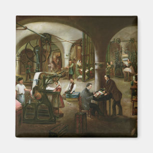 Factory in the Rue d'Aubagne, 1861 Magnet