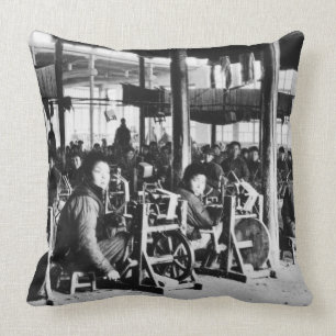 Factory run by Chinese near Chihsien, c.1930 (b/w Cushion