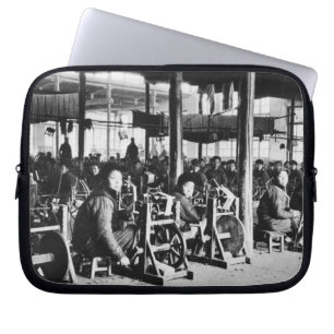Factory run by Chinese near Chihsien, c.1930 (b/w Laptop Sleeve