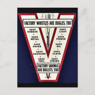 Factory Whistles Are Bugles Too Postcard