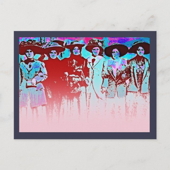 Factory Women Strike 1909 Postcard (Front)