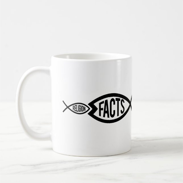 FACTS ARE GREATER THAN RELIGION COFFEE MUG (Left)